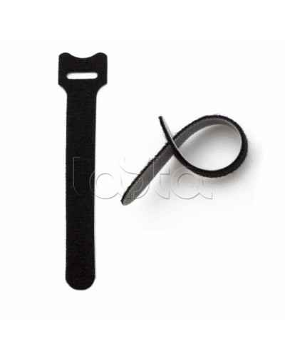 Хомут для кабеля, липучка с мягкой застежкой Hyperline WASN-135-BK-10 в Прокопьевске Стяжки-хомуты Pintop.ru