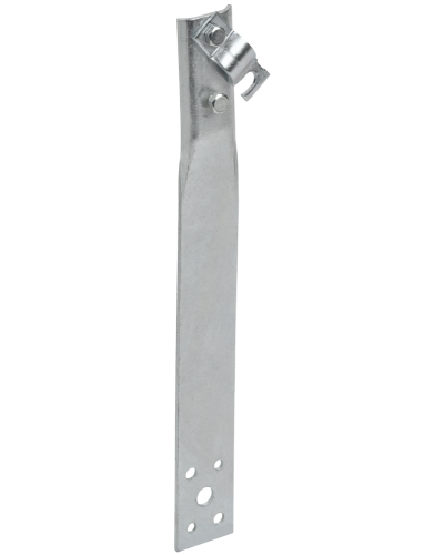 Держатель проводника круглого 6-10мм винтовой прямой h=60мм оцинкованная сталь IEK (ZDP86-11-1-16-60) в Прокопьевске Крепеж Pintop.ru