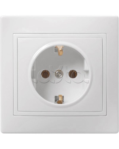 Розетка «Кварта» 2Р+Е, 1 модуль, без шторок, для скрытого монтажа IEK (ERK14-K01-16-DM) в Прокопьевске Аксессуары для кабель-канала Pintop.ru