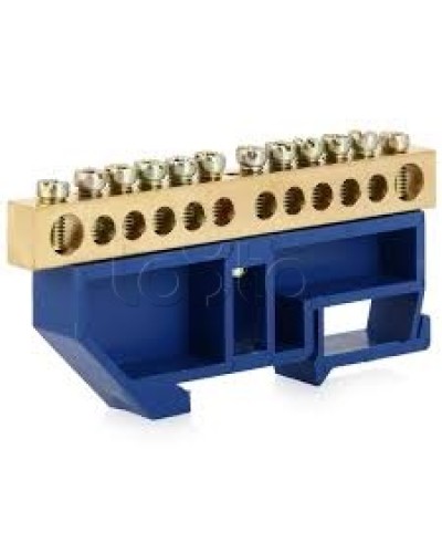 Шина нулевая с DIN-изолятором ШНИ-6x9-10-Д-С IEK YNN10-69-10D-K07 в Прокопьевске Клеммные колодки Pintop.ru