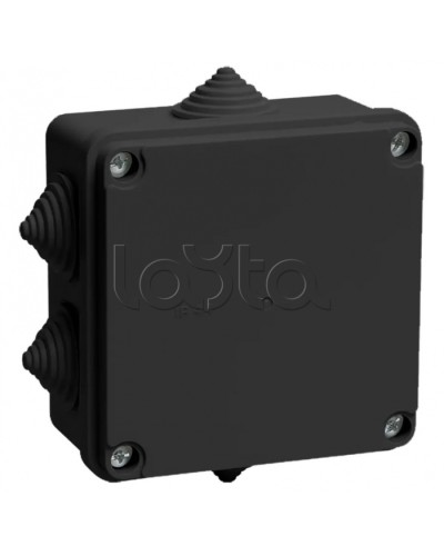 Коробка расп. КМ41233 100х100х50мм IP44 6 вв. черная IEK (UKO11-100-100-050-K02-44) в Прокопьевске Распределительные коробки Pintop.ru