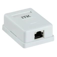 Настенная розетка, разъем RJ-45 (8P8C) категории 5е, FTP 1-порт ITK (CS2-1C5EF-12)