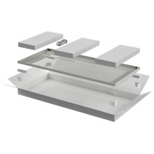 ITK LINEA N Дверь перфорированная 600мм шкафа 24U сер. (LN35-24U6X-DP)