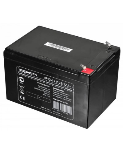 Батарея герметичная свинцово-кислотная Ippon Батарея для ИБП IP12-12 12В 12Ач в Прокопьевске Электротехническое оборудование Pintop.ru