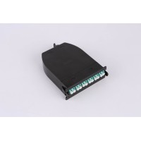 MPO кассета OS2, 12xLC, тип B, низкие потери, черная LANMASTER LAN-MCSB-1M-12LC/OS2