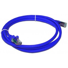 Патч-корд RJ45 - RJ45, 4 пары, FTP, категория 6, 1 м, синий, LSZH LANMASTER LAN-PC45/S6-1.0-BL
