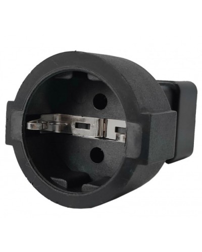 Адаптер переходной, розетка Schuko - вилка C20, 220В, 16А, черный LANMASTER (LAN-PPS/20-BK) в Прокопьевске Проходные адаптеры и розетки оптические Pintop.ru