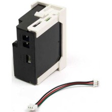 Блок питания для конвертора RJ45-VGA, формата Mosaic, 22.5х45мм, вертикальный, белый LANMASTER LAN-SIP-23VGA/VP-WH