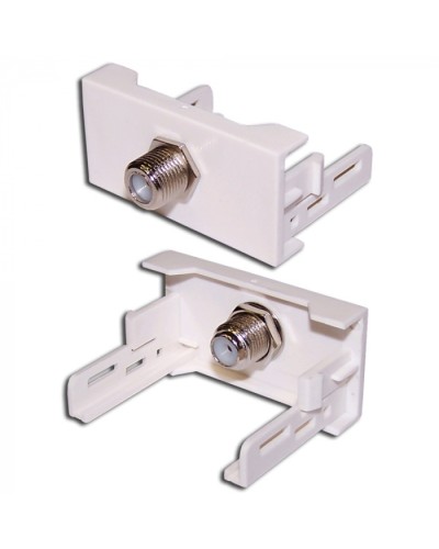 Вставка Mosaic 22.5x45 с RF-адаптером F-81, белая LANMASTER (LAN-WA-LP-RF-WH) в Прокопьевске Коннекторы и разъемы Pintop.ru