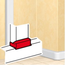 Отвод плоский для кабель-каналов DLP 65x150/195/220 Legrand (010738)