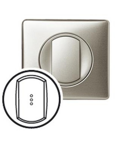 Лицевая панель для выключателя с индикацией титан Celiane Legrand 068303 в Прокопьевске Аксессуары для кабель-канала Pintop.ru