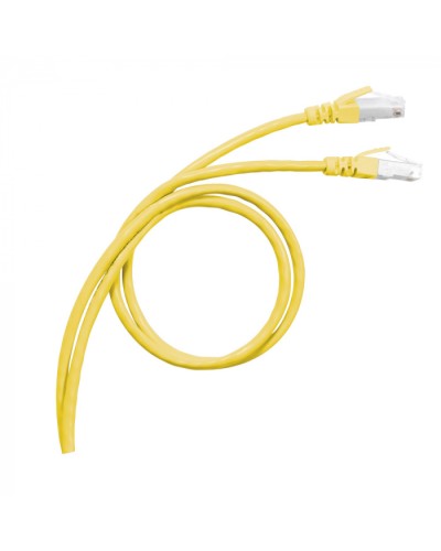 Патч-корд S/FTP, cat. 6а, PVC, 1м, желтый Legrand (051780) в Прокопьевске Патчкорды (медные) Pintop.ru