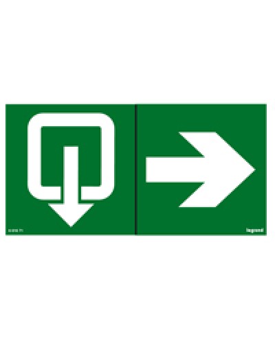 Пиктограмма 100х200 эвакуация стрелка Legrand 661671 в Прокопьевске Дополнительное оборудование для ОПС Pintop.ru
