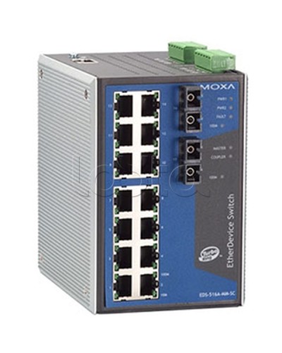 Коммутатор управляемый промышленный 16-портовыйMoxa EDS-516A-MM-SC в Прокопьевске Коммутаторы Pintop.ru