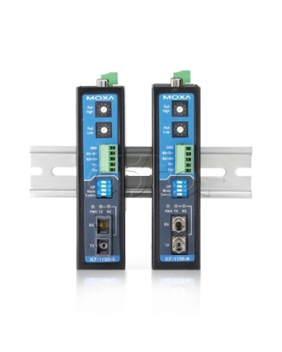 Конвертор RS-232/422/485 в оптику SC Moxa ICF-1150-S-SC в Прокопьевске Дополнительное оборудование для ОПС Pintop.ru