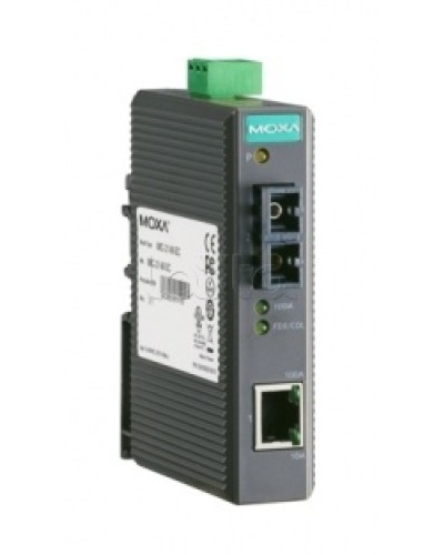 Медиаконвертер Ethernet 10/100BaseTX в 100BaseFX (SC) Moxa IMC-21-S-SC в Прокопьевске Медиаконвертеры Pintop.ru