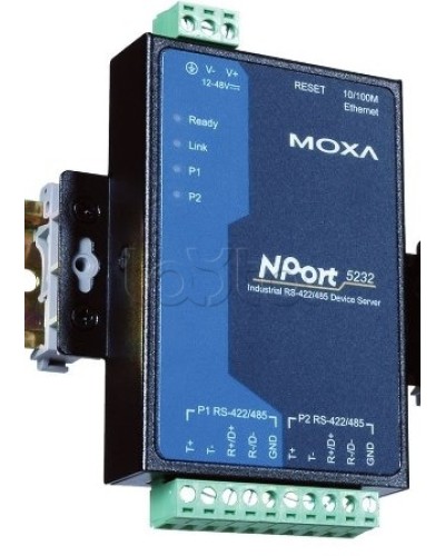 Сервер 2-портовый RS-422/485 в Ethernet Moxa NPort 5232I в Прокопьевске Дополнительное оборудование для ОПС Pintop.ru