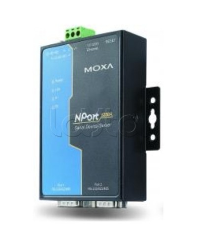 Сервер 2-портовый RS-232/422/485 в Ethernet Moxa NPort 5250A-T в Прокопьевске Дополнительное оборудование для ОПС Pintop.ru