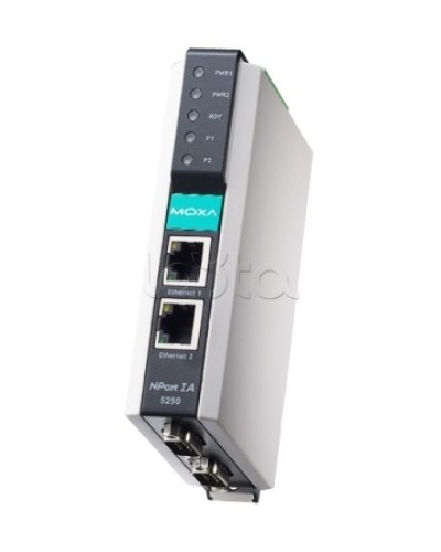 Сервер 2-портовый RS-232/422/485 в Ethernet Moxa NPort IA-5250-T в Прокопьевске Дополнительное оборудование для ОПС Pintop.ru