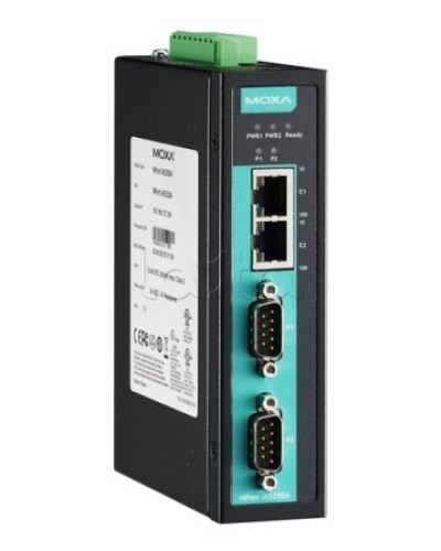 Сервер 2-портовый RS-232/422/485 в Ethernet Moxa NPort IA-5250AI-T в Прокопьевске Дополнительное оборудование для ОПС Pintop.ru
