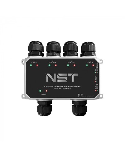 Уличный Ultra PoE удлинитель - коммутатор Gigabit Ethernet до 250м на 5 портов NST NS-EXSW-5GP/W в Прокопьевске Дополнительное оборудование для сетей Pintop.ru
