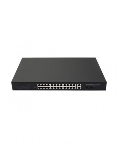 PoE коммутатор Fast Ethernet на 24 x RJ45 портов + 2 x GE Combo uplink порта NST NS-SW-24F2G-P в Прокопьевске Коммутаторы Pintop.ru