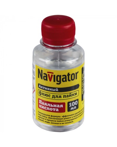 Флюс Navigator 93 263 NEM-Fl01-F100 (паяльная кислота, 100 мл) в Прокопьевске Аксессуары для кабель-канала Pintop.ru