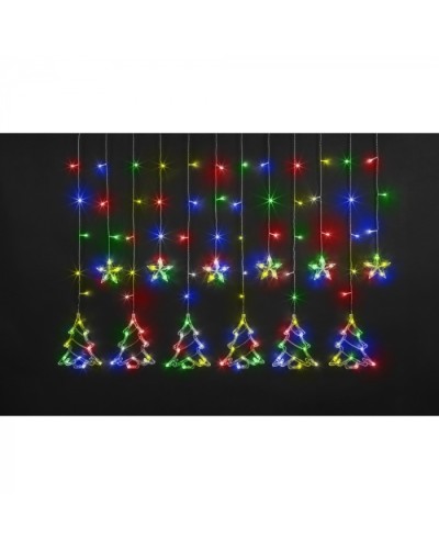 Гирлянда Navigator 95 126 NGF-D033-04 (бахрома звезды и елочки RGBY 2.5*1м IP20) в Прокопьевске Источники света(Лампы) Pintop.ru