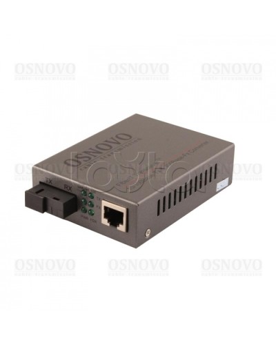 Медиаконвертер Fast Ethernet OSNOVO OMC-100-11S5a в Прокопьевске Медиаконвертеры Pintop.ru