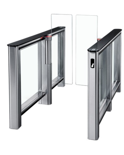 Турникет PERCo-ST-01 с крышками из закал. стекла со створками Створки шириной 300 мм увеличенной выстоты (1300 мм) в Прокопьевске Турникеты Pintop.ru