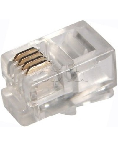 Джек телефонный 6P4C (100шт/уп) PROCONNECT 05-1012-3 в Прокопьевске Коннекторы Pintop.ru