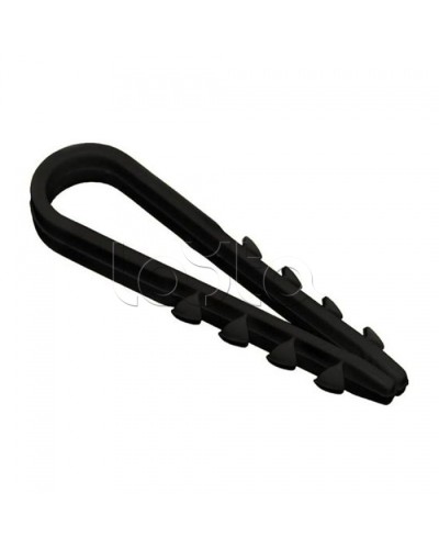 Дюбель-хомут 11-18 черный (100шт/уп) PROCONNECT 07-4522 в Прокопьевске Стяжки-хомуты Pintop.ru