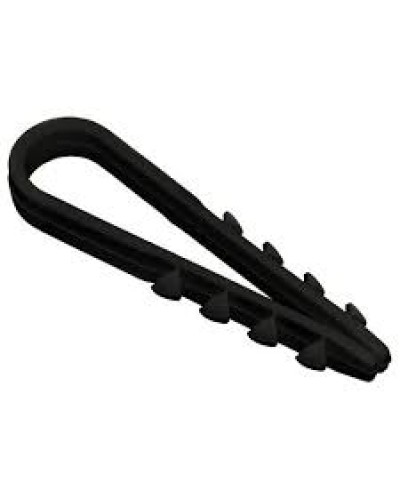 Дюбель-хомут 19-25 черный (100шт/уп) PROCONNECT 07-4523 в Прокопьевске Стяжки-хомуты Pintop.ru