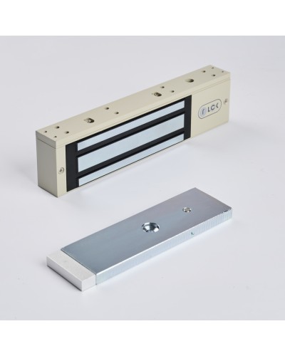 R-Lock RL-EM350-LSG - Электромагнитный замкок, 350кг, DC12/24B, цвет серый, RAL7032 (галечный серый), два датчика втроены в корпус замка: датчик Холла и магнито-контактный датчик в Прокопьевске Электромагнитные замки Pintop.ru