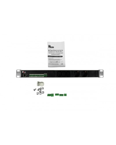 Блок силовых розеток с контроллером REM R-MC1-32-2S-3C13-440-K в Прокопьевске Блоки розеток Pintop.ru