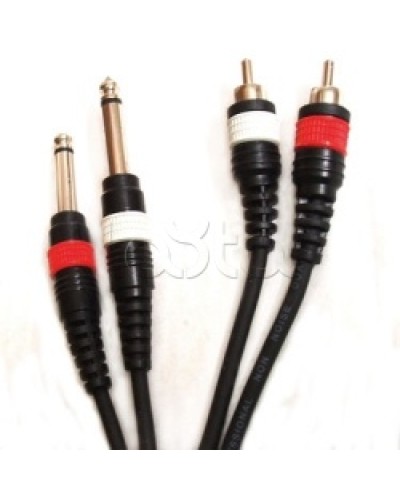 Шнур 2xJack – 2xRCA ROXTON DUL003/1M в Прокопьевске Система оповещения и трансляции Roxton Pintop.ru