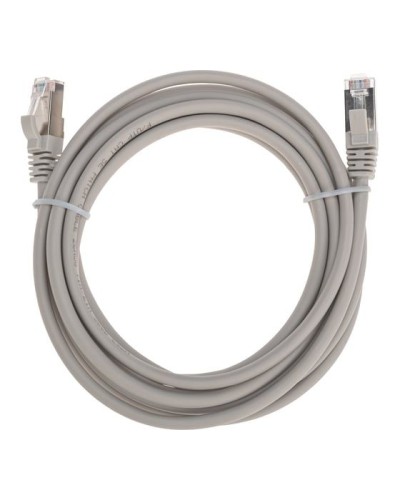 Патч-корд F/UTP, CAT 5e, RJ45-RJ45, 26AWG, LSZH, серый, 3м REXANT 02-0110-3 в Прокопьевске Патчкорды (медные) Pintop.ru