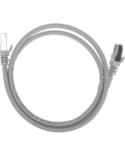Патч-корд S/FTP, CAT 6A (10G), RJ45-RJ45, 28AWG, LSZH, серый, 1м REXANT 02-0390-1 в Прокопьевске Патчкорды (медные) Pintop.ru
