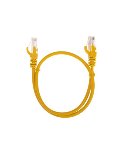 Патч-корд U/UTP, CAT 5e, RJ45-RJ45, 26AWG, LSZH, желтый, 0,5м REXANT 02-0105-05 в Прокопьевске Патчкорды (медные) Pintop.ru