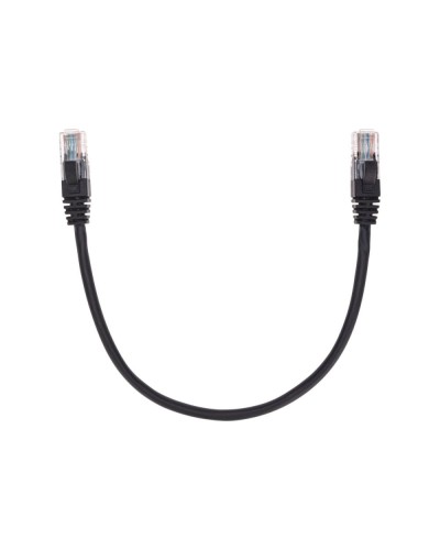 Патч-корд U/UTP, CAT 5e, RJ45-RJ45, 26AWG, LSZH, черный, 0,3м REXANT 02-0102-03 в Прокопьевске Патчкорды (медные) Pintop.ru