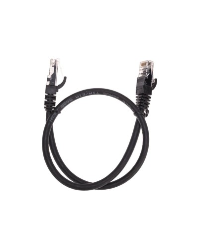 Патч-корд U/UTP, CAT 6, RJ45-RJ45, 26AWG, LSZH, черный, 0,5м REXANT 02-0292-05 в Прокопьевске Патчкорды (медные) Pintop.ru