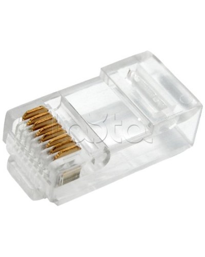 Разъем RJ-45 8P8C, кат. 5е (100шт/уп) REXANT 05-1021 в Прокопьевске Коннекторы и разъемы Pintop.ru