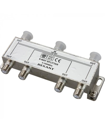 Делитель телевизионный ТВх6 под F разъём 5-1000 МГц (5шт/уп) REXANT 05-6004 в Прокопьевске Системы видеонаблюдения Pintop.ru