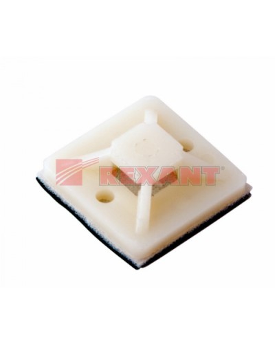 Площадка самоклеющаяся 20 х 20 мм 100 шт (10шт/уп) REXANT 07-2020 в Прокопьевске Стяжки-хомуты Pintop.ru