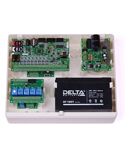 Корпус пластиковый для объектового оборудования компании Ритм Ritm Корпус Контакт под АКБ 7Ач в Прокопьевске GSM мониторинг Ritm Pintop.ru