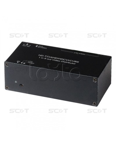 Распределитель видеосигнала HDCVI/HDTVI/AHD SC&T CD108HD в Прокопьевске Видеоусилители, Модуляторы, Делители Pintop.ru