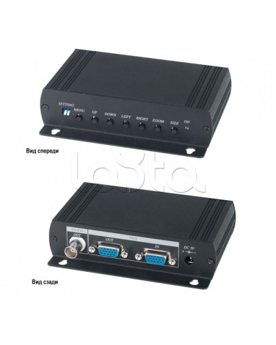 Преобразователь VGA- видеосигнала в аналоговый видеосигнал SC&T VC01 в Прокопьевске Видеоусилители, Модуляторы, Делители Pintop.ru