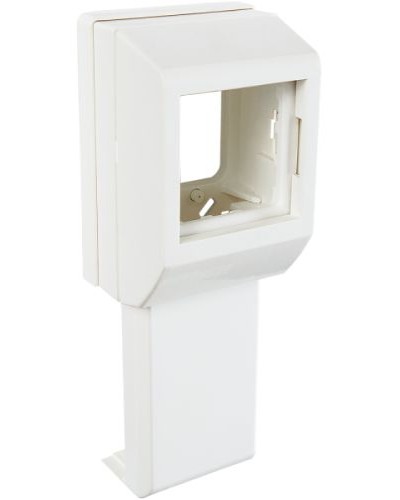 Суппорт с рамкой на 1 пост (45х45) вдоль профиля универсальный SPL 020007S в Прокопьевске Аксессуары для кабель-канала Pintop.ru