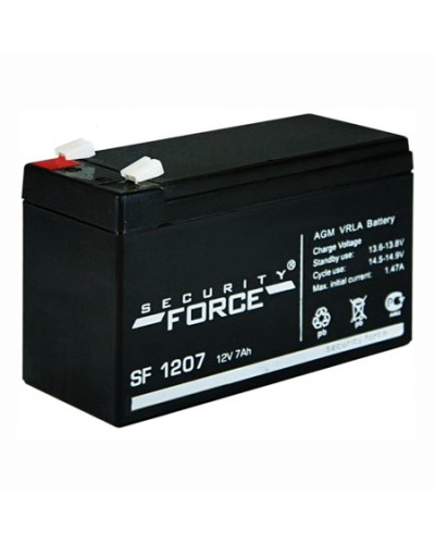 Аккумулятор свинцово-кислотный Security Force SF 1207 в Прокопьевске Электротехническое оборудование Pintop.ru