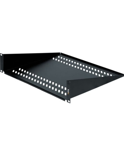 Полка фронтальная 2U (400 мм) TLK TLK-SHFR-400-BK в Прокопьевске Полки для шкафов и стоек Pintop.ru